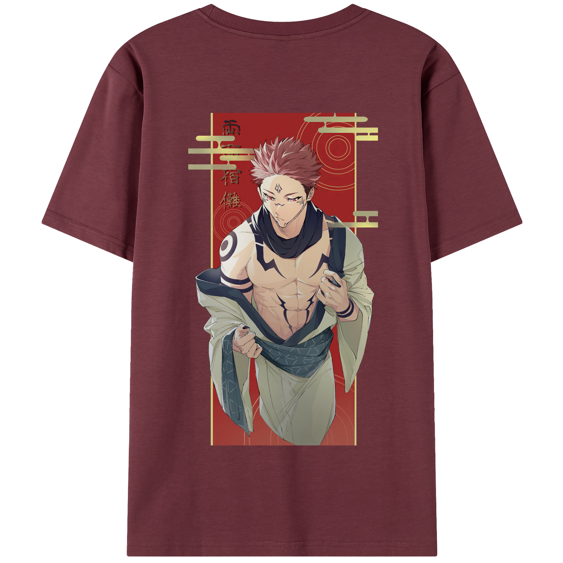 （画像用） 呪術廻戦 Jujutsu Kaisen 綿100％半袖Tシャツ（背面プリント）